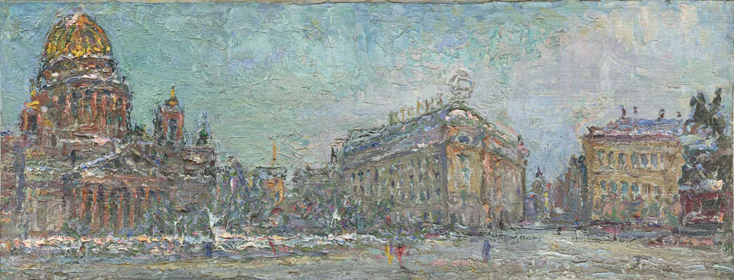 Безикович Борис Николаевич. Ленинград. Вид на гостиницу «Астория» 